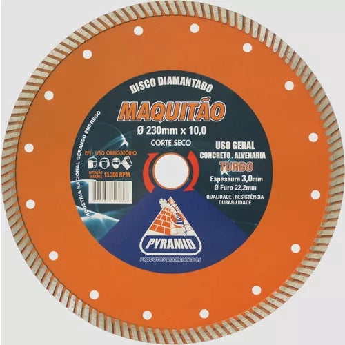 Disco Multiuso Turbo 230mm 9" PYRAMID