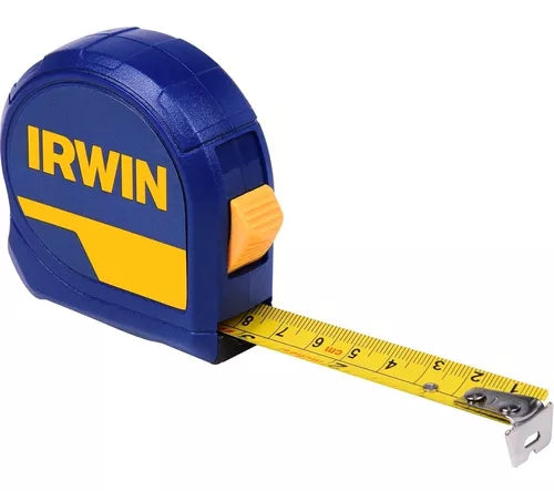 Trena Manual Fita De Aço 3 Metros Para Bolso Irwin Standard