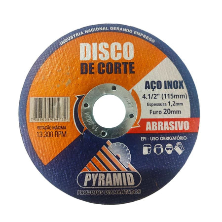 kit 10 discos de corte inox makita 115mm 4.1/2 20mm pyramid